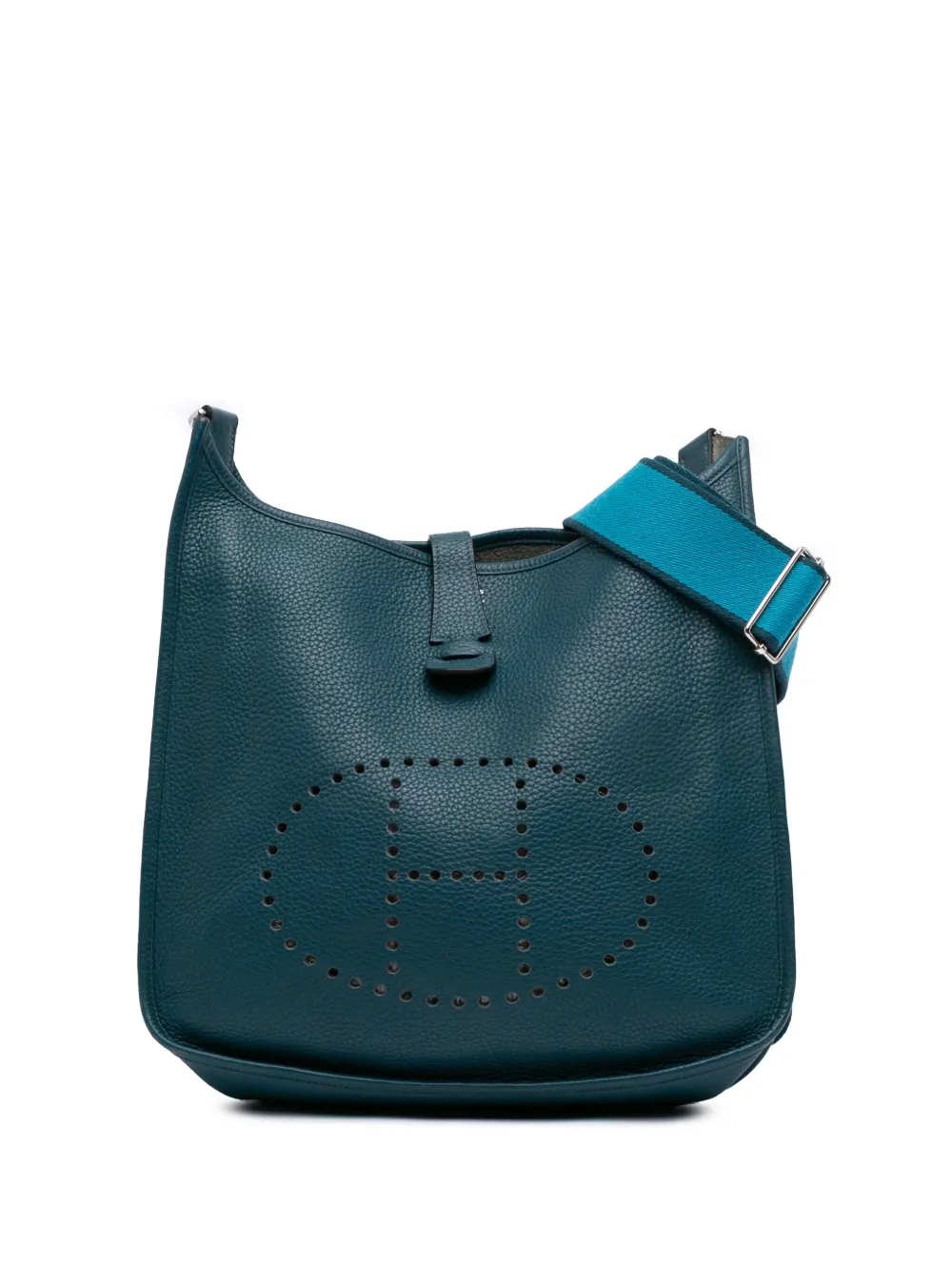 Hermès Pre-Owned 2014 Clemence Evelyne III 29 crossbody bag - ブルー Hermès Pre-Owned 2014 Clemence Evelyne III 29 crossbody bag - ブルー