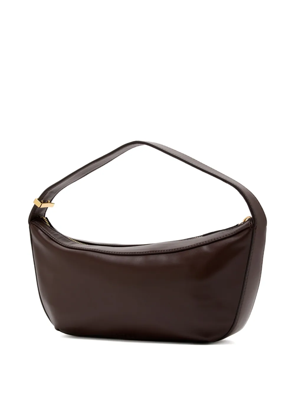 STAUD folded leather shoulder bag Bruin