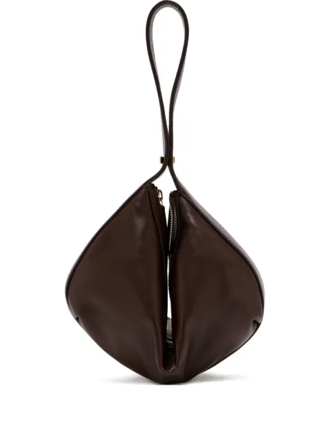 STAUD folded leather shoulder bag