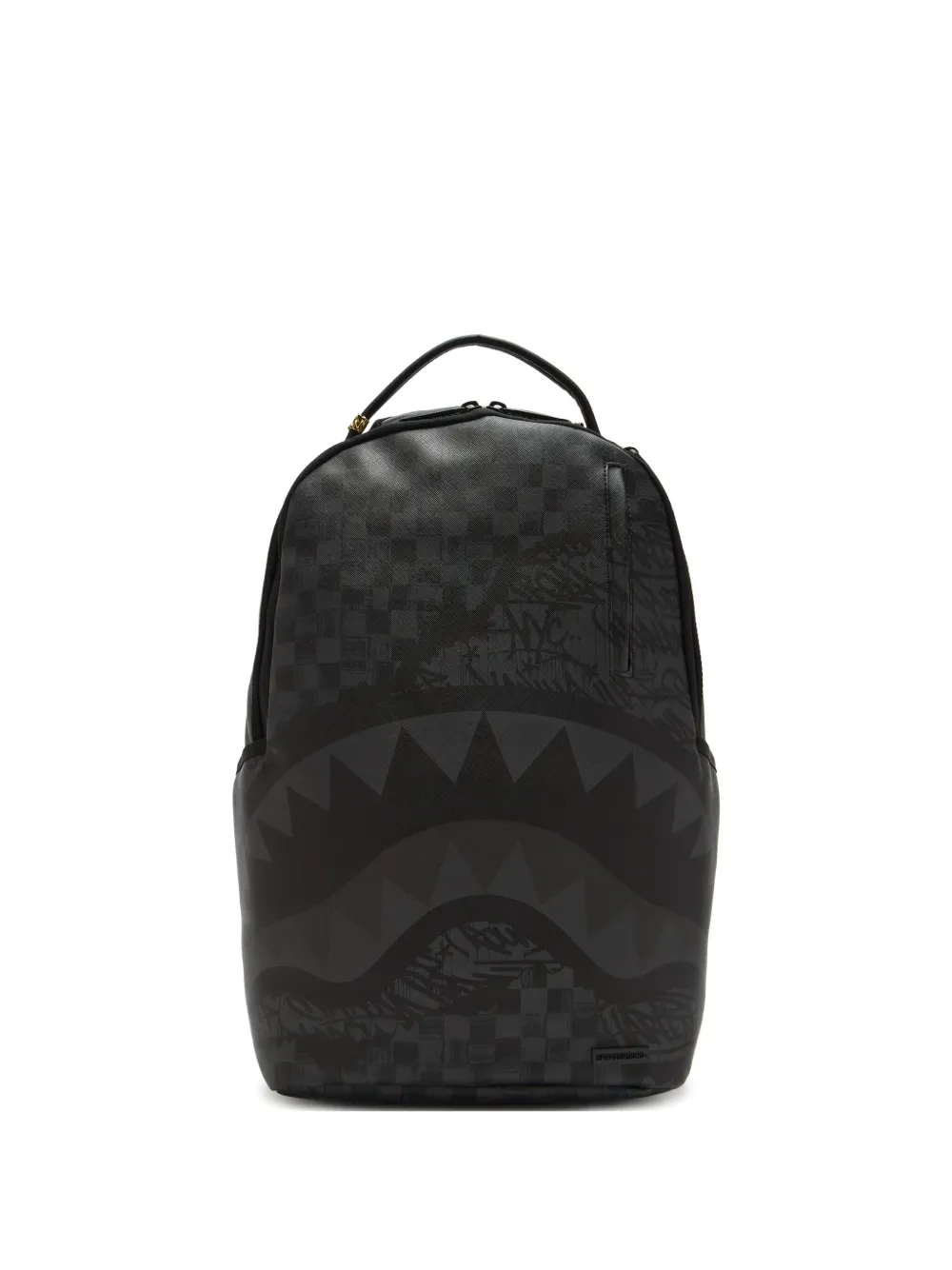 Sprayground shark-checkered backpack | Black | Image 1