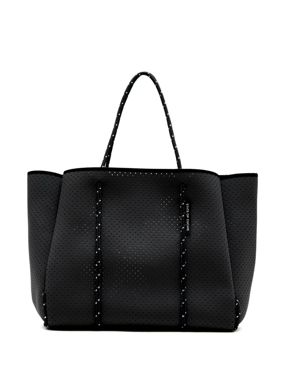 Escape rope-trimmed tote bag