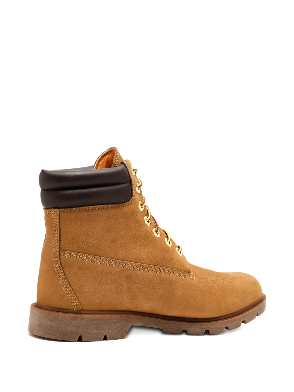 Timberland padded-collar lace-up boots Brown