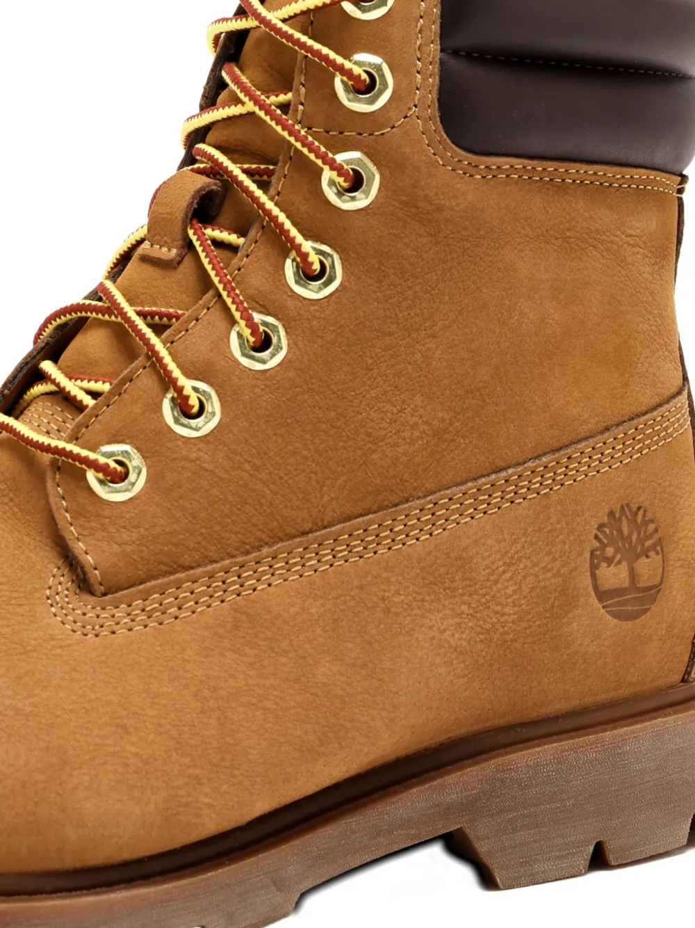 Timberland padded-collar lace-up boots Brown