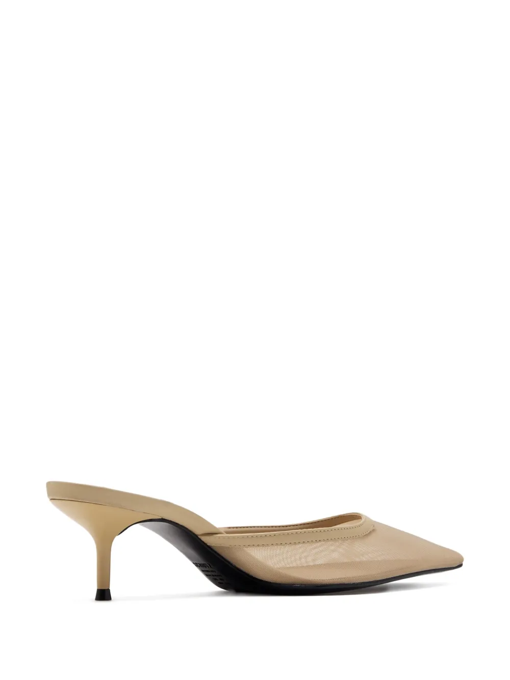 Schutz pointed-toe mesh mules Neutrals