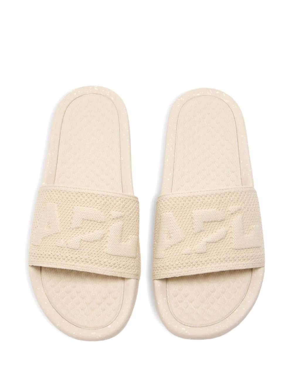 APL: ATHLETIC PROPULSION LABS knitted logo slides Neutrals