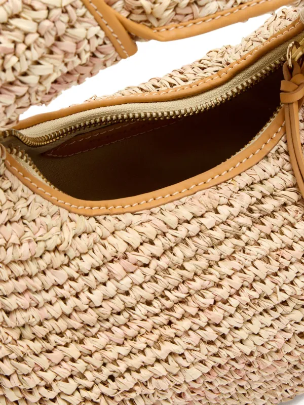 Poolside knotted-detail Raffia Tote Bag | Neutrals | FARFETCH