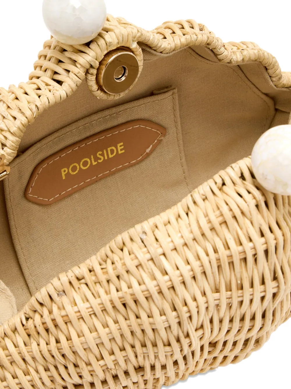  Poolside Bolso De Mano Mini Con Forma De Concha - Neutro 