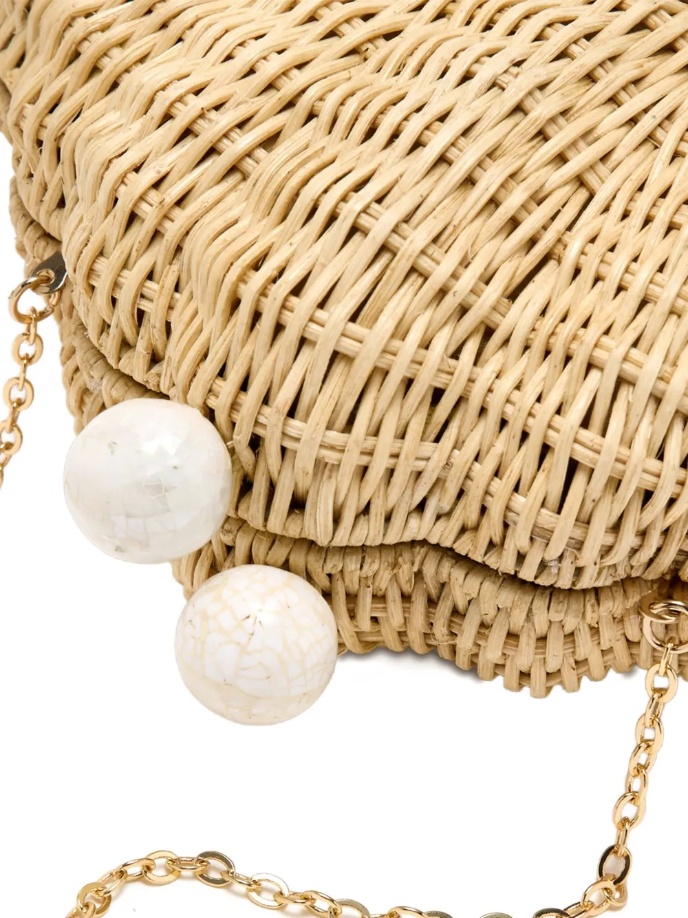  Poolside Bolso De Mano Mini Con Forma De Concha - Neutro 
