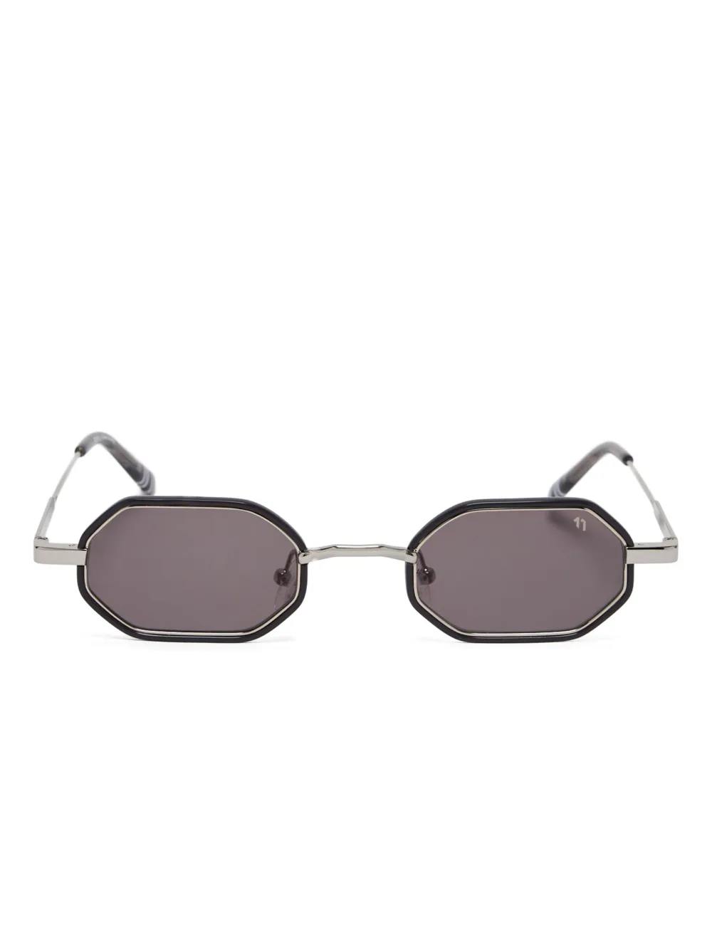Elleven geometric-frame sunglasses Zwart