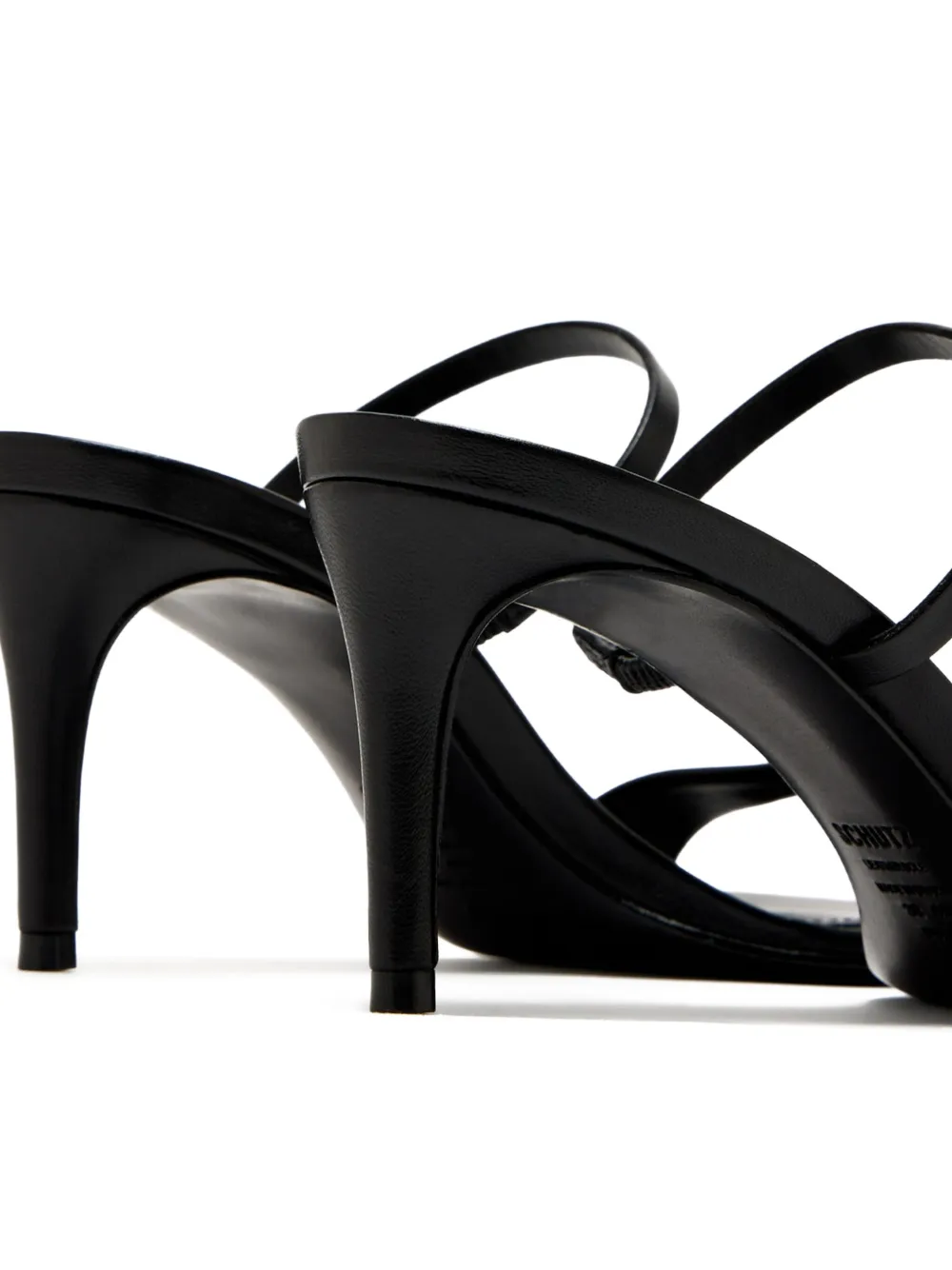 Schutz 75mm stiletto double-strap sandals Black