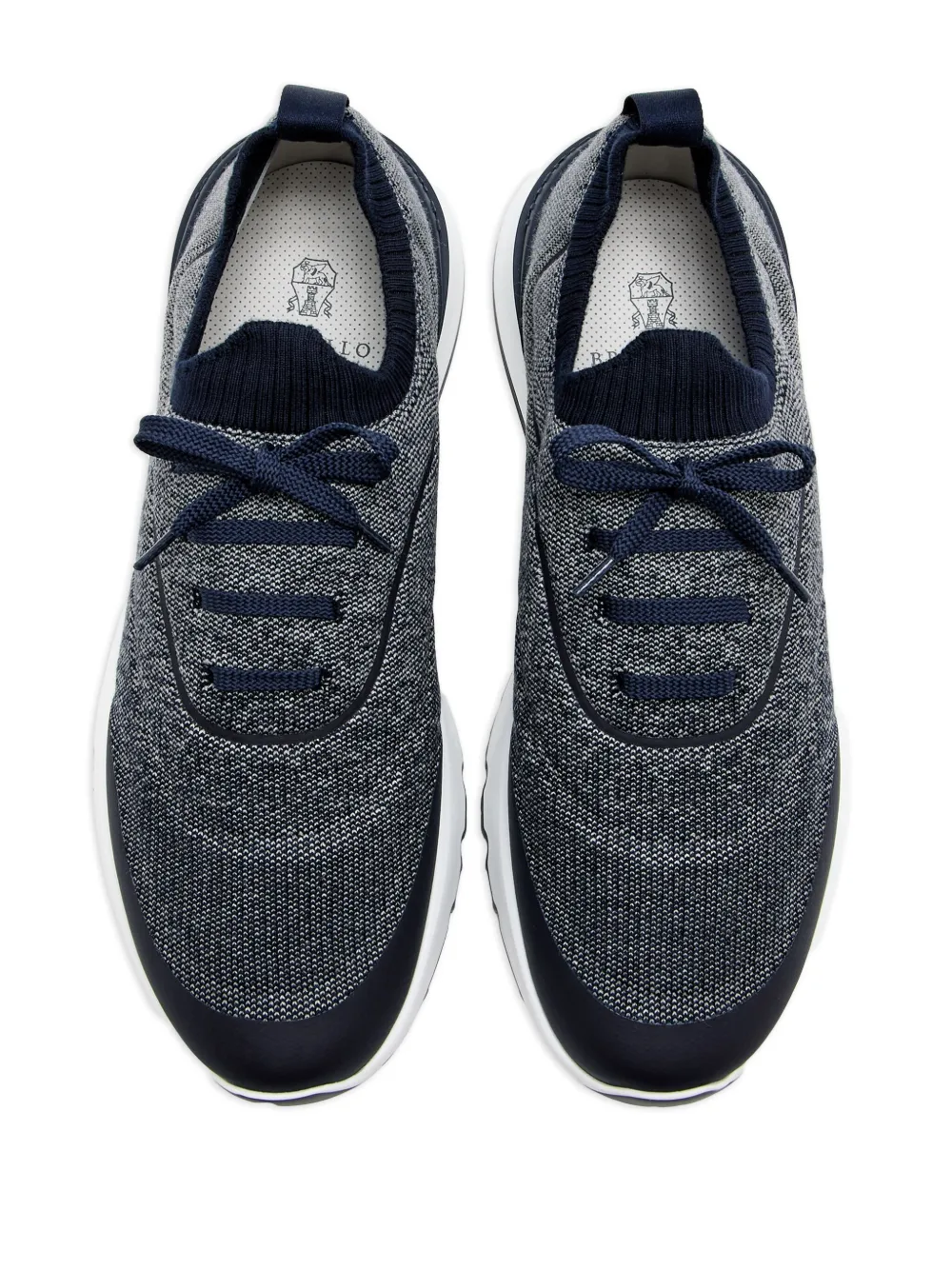 Brunello Cucinelli knitted lace-up sneakers | Low-Tops | Image 2