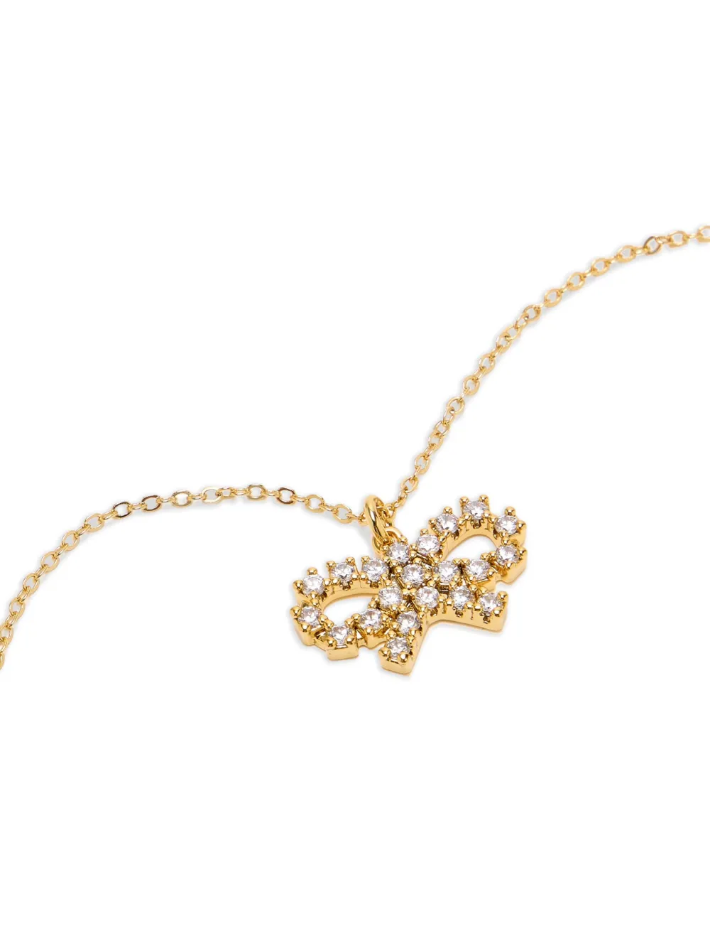 bow-shaped pendant necklace