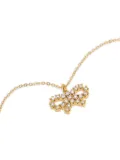 Self-Portrait bow-shaped pendant necklace - Gold