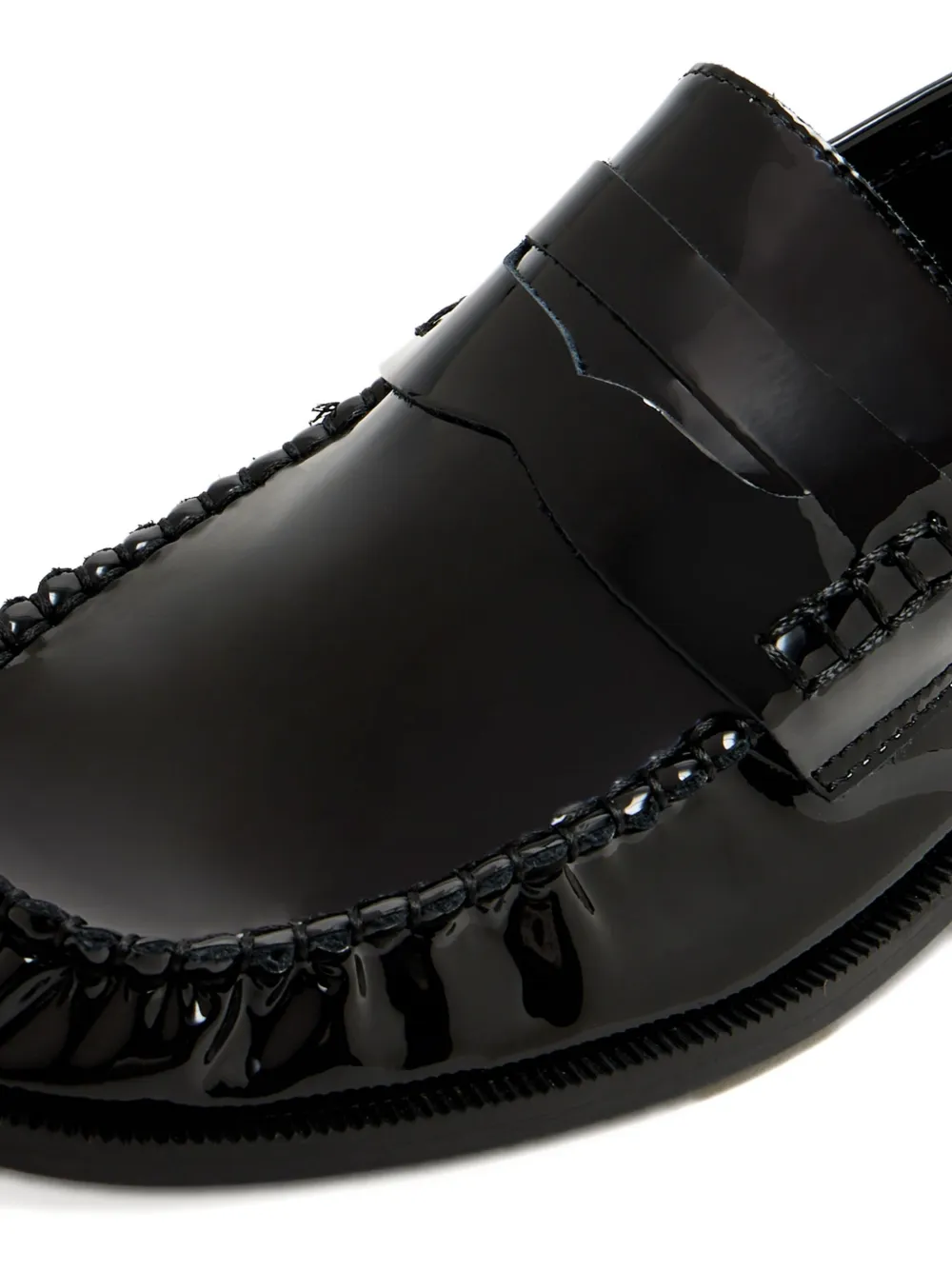 Senso penny-strap loafers Black