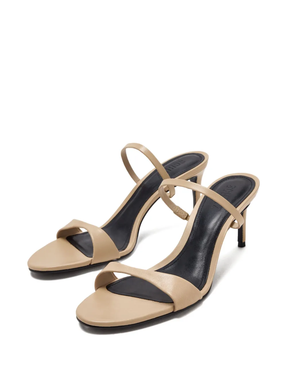 Schutz 75mm single-strap heeled sandals Neutrals