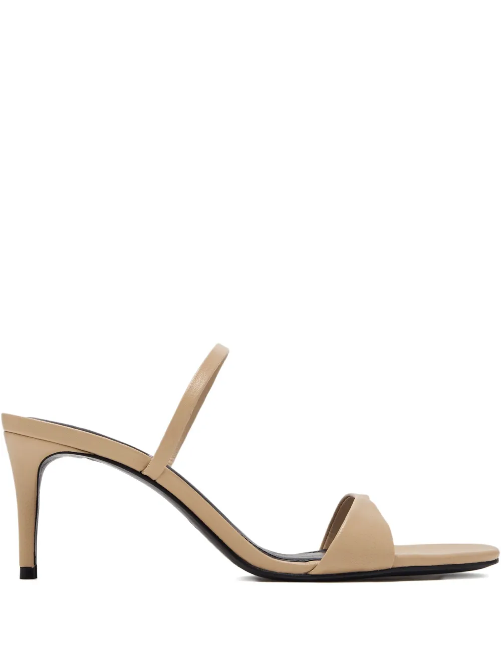 Schutz 75mm single-strap heeled sandals Neutrals