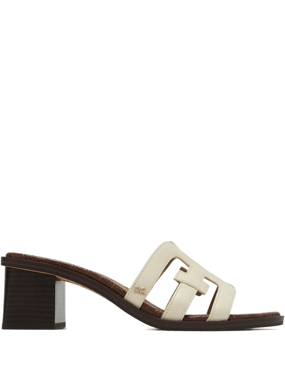 Sam Edelman 45mm Waylon cut-out block-heel sandals Neutrals