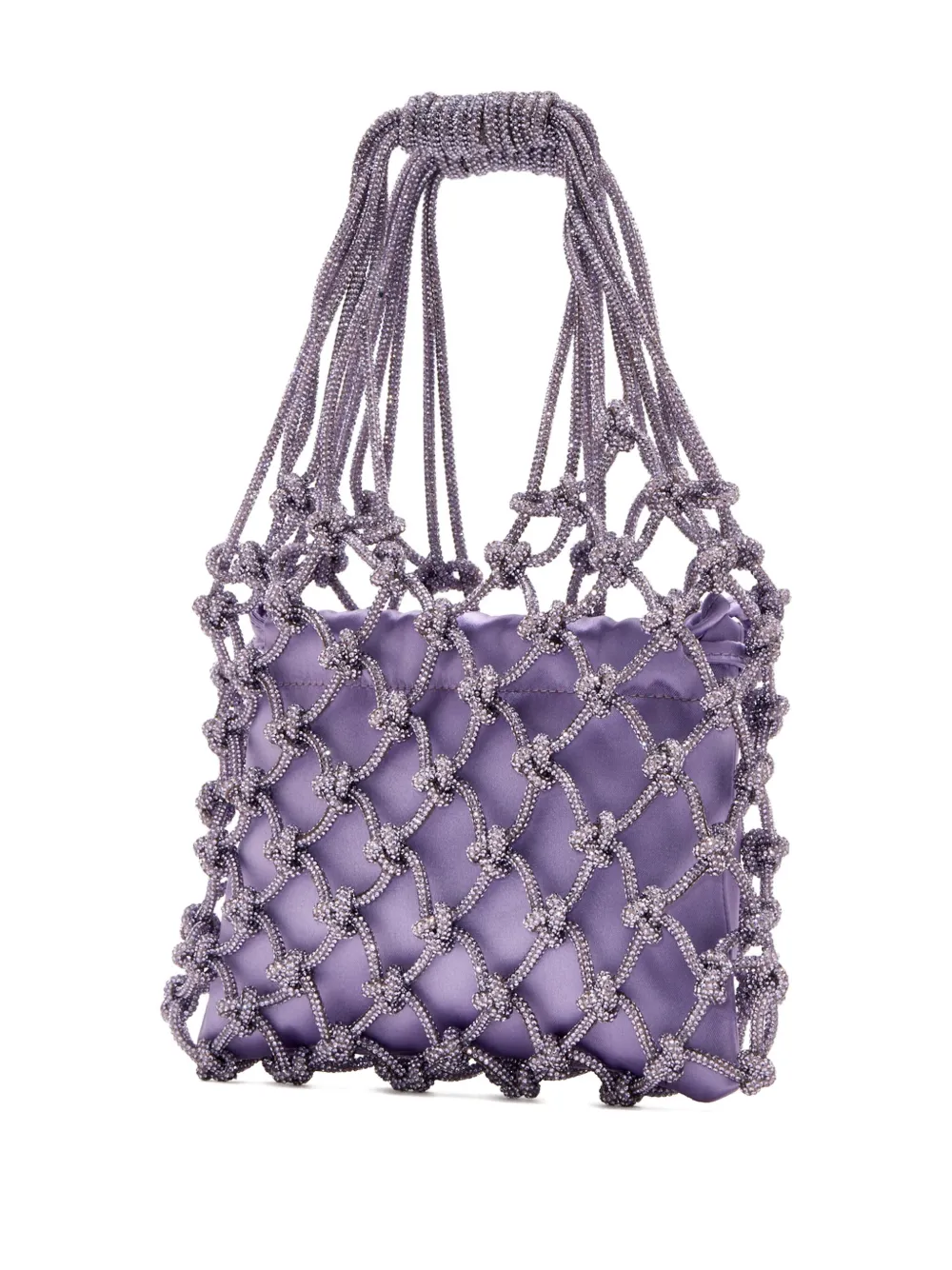 Hibourama Carrie kleine tas met kristallen - Paars