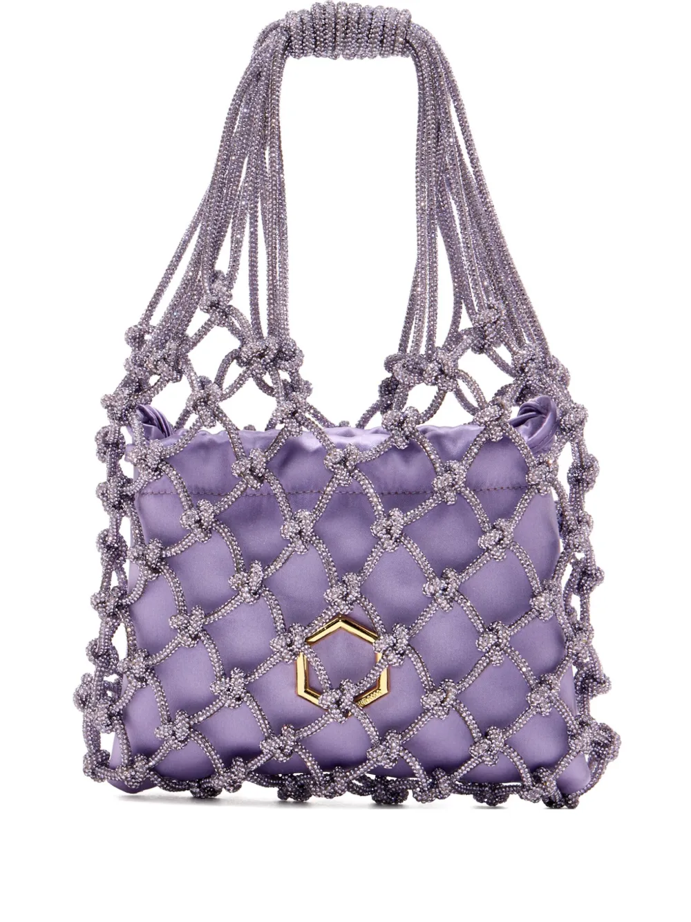 Carrie crystal-knotted mini bag