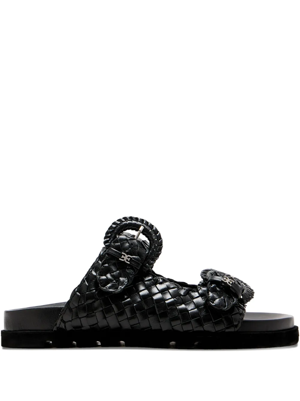 Sam Edelman woven buckle sandals Black