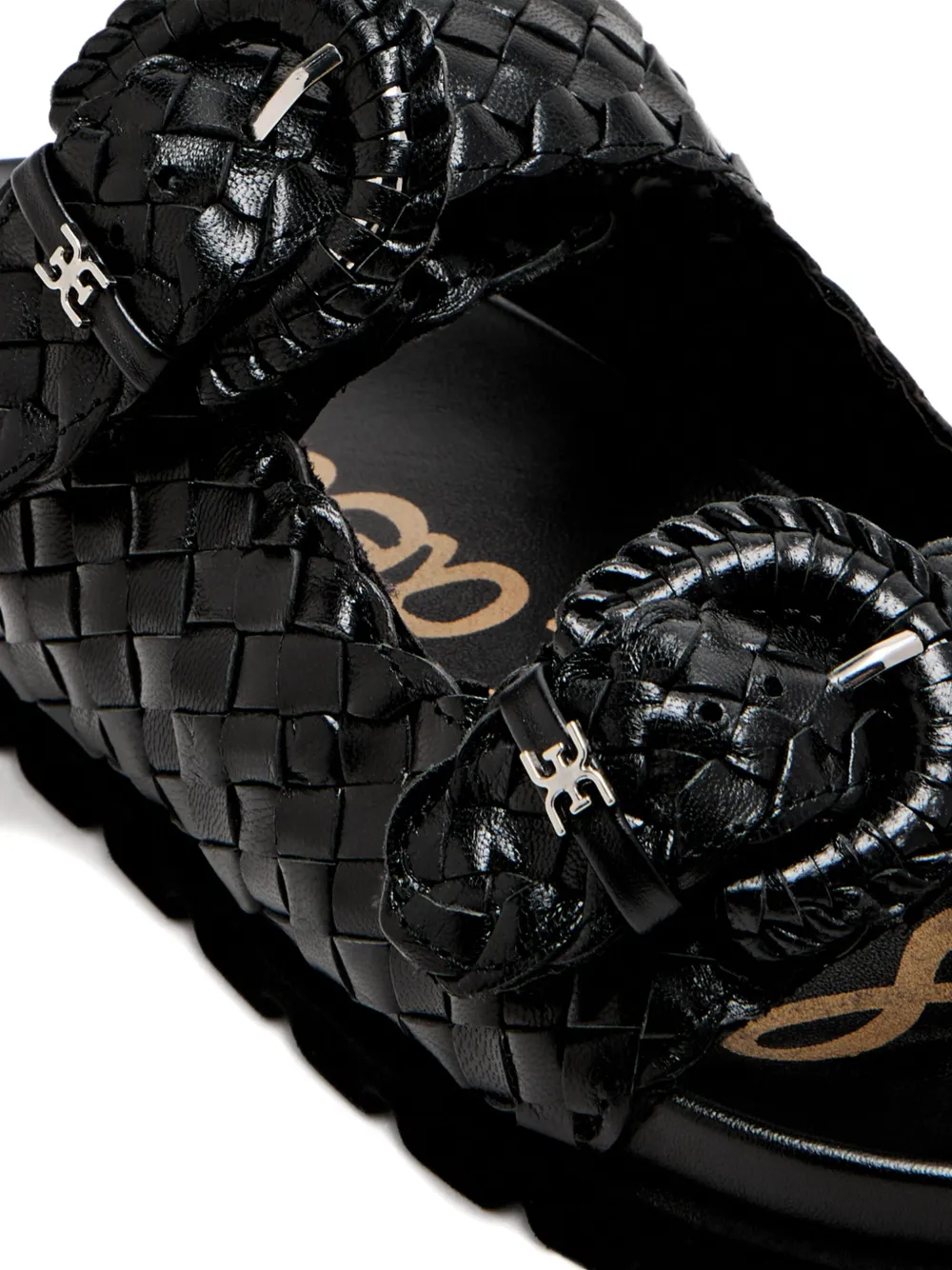 Sam Edelman woven buckle sandals Black
