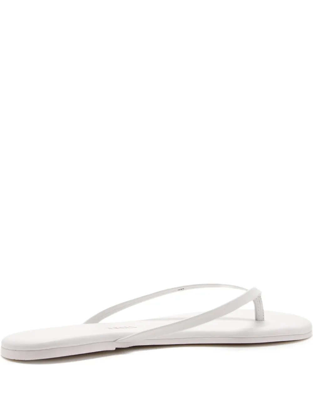 Tkees Platte leren sandalen Wit