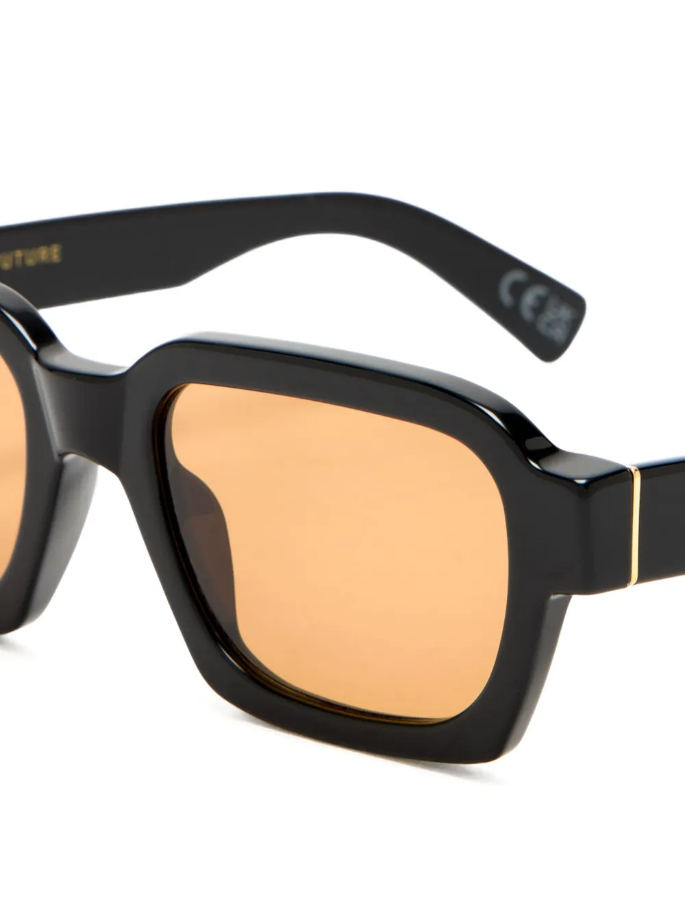 Retrosuperfuture Zonnebril met vierkant montuur Zwart