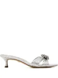 Sam Edelman 45mm Cindie crystal-embellished sandals - Grey