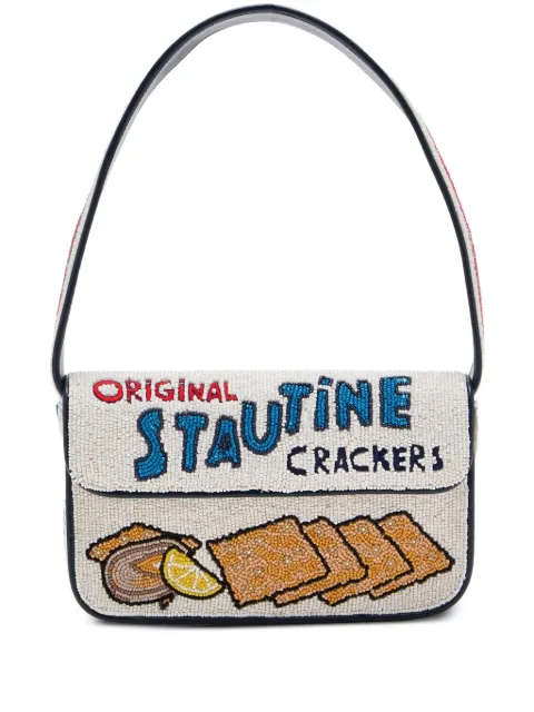 STAUD Tommy beaded shoulder bag