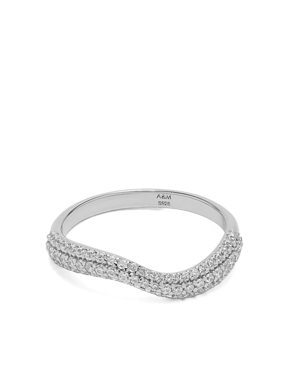 Astrid & Miyu Wave Crystal ring - シルバートーン Astrid & Miyu Wave Crystal ring - シルバートーン