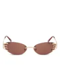 Elleven Neo rimless sunglasses - Brown