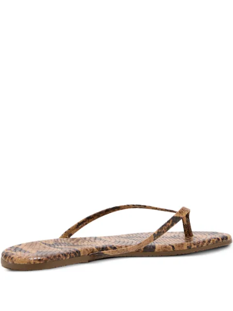 Tkees snakeskin thong sandals