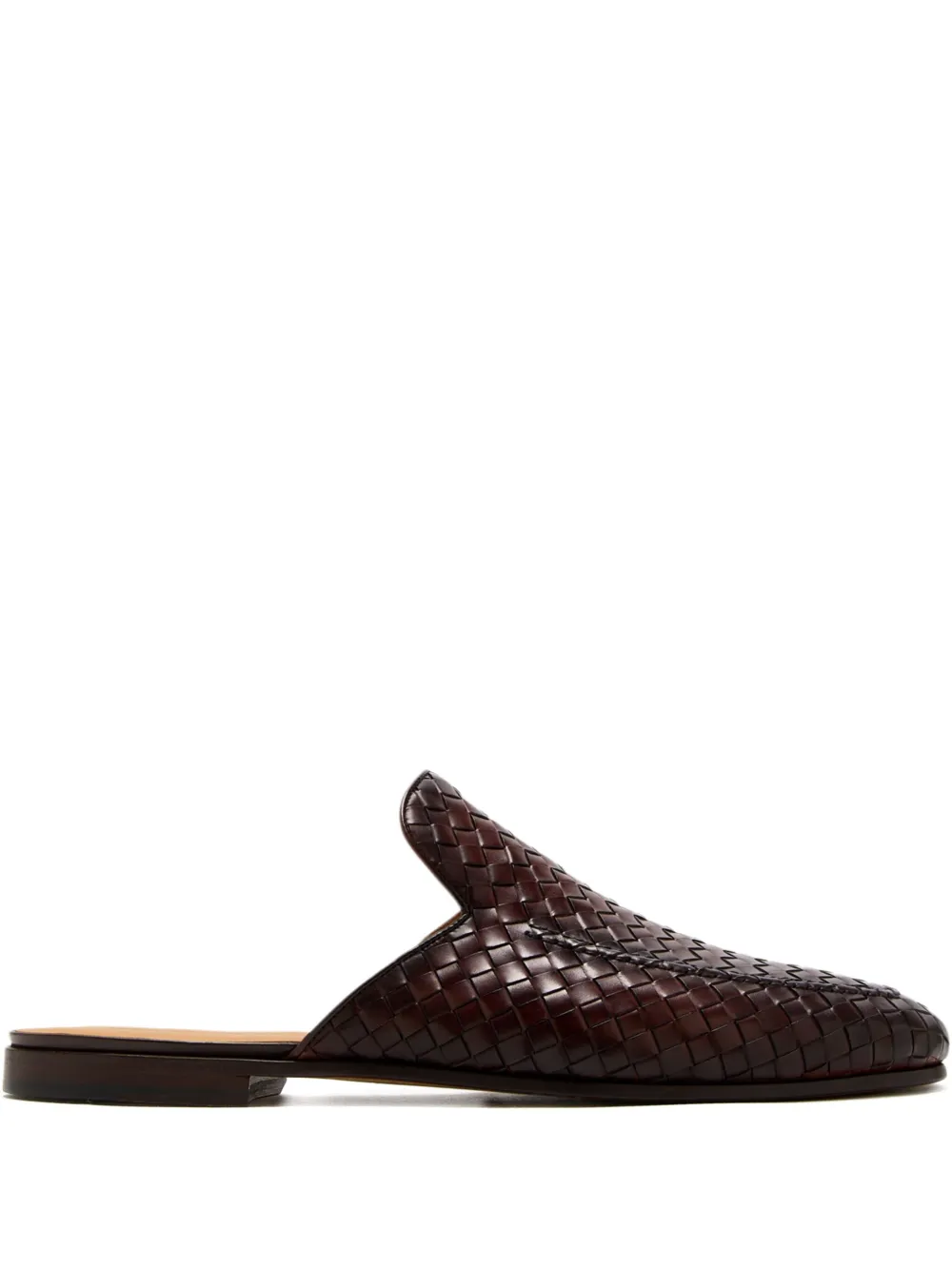 Magnanni woven leather mules Brown