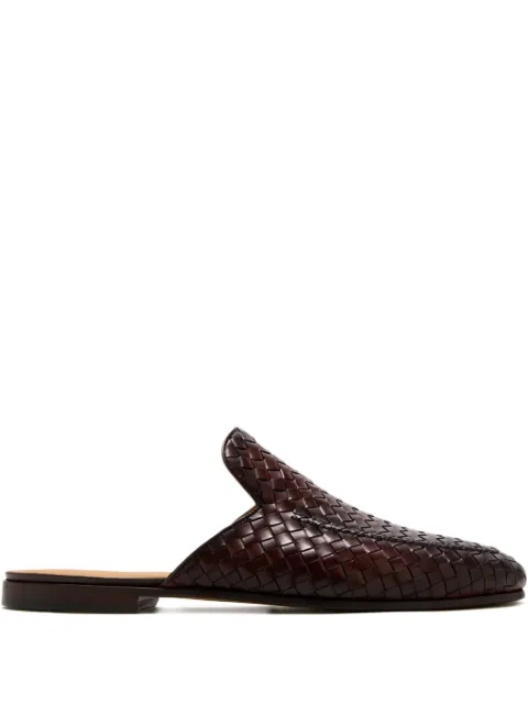 Magnanni woven leather mules