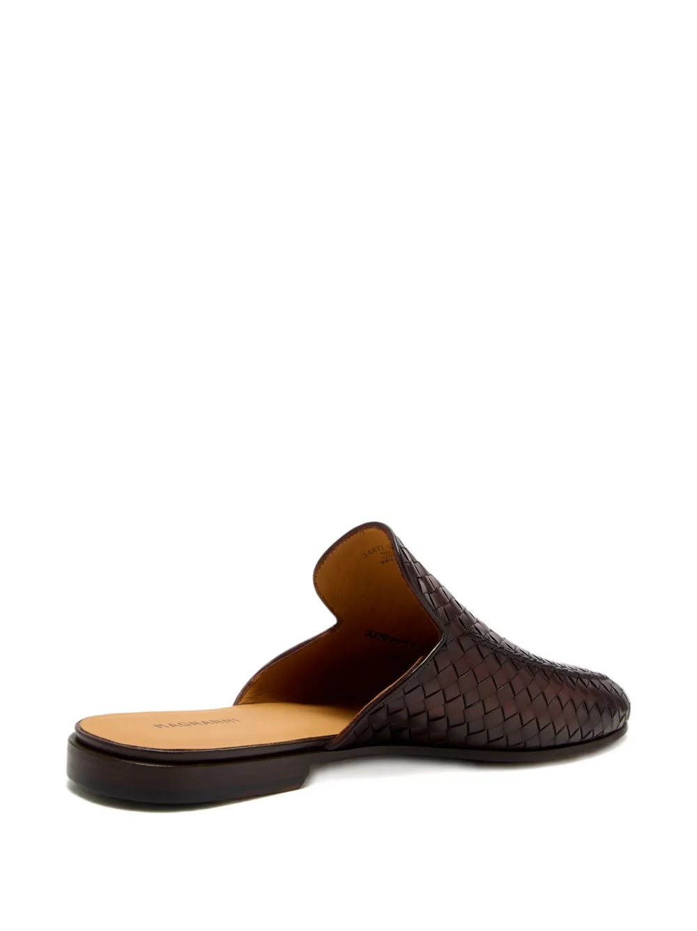 Magnanni woven leather mules Brown