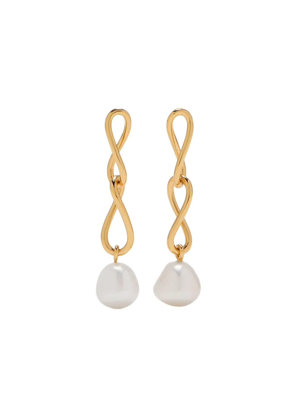 Astrid & Miyu Infinite Pearl earrings - ゴールドトーン Astrid & Miyu Infinite Pearl earrings - ゴールドトーン