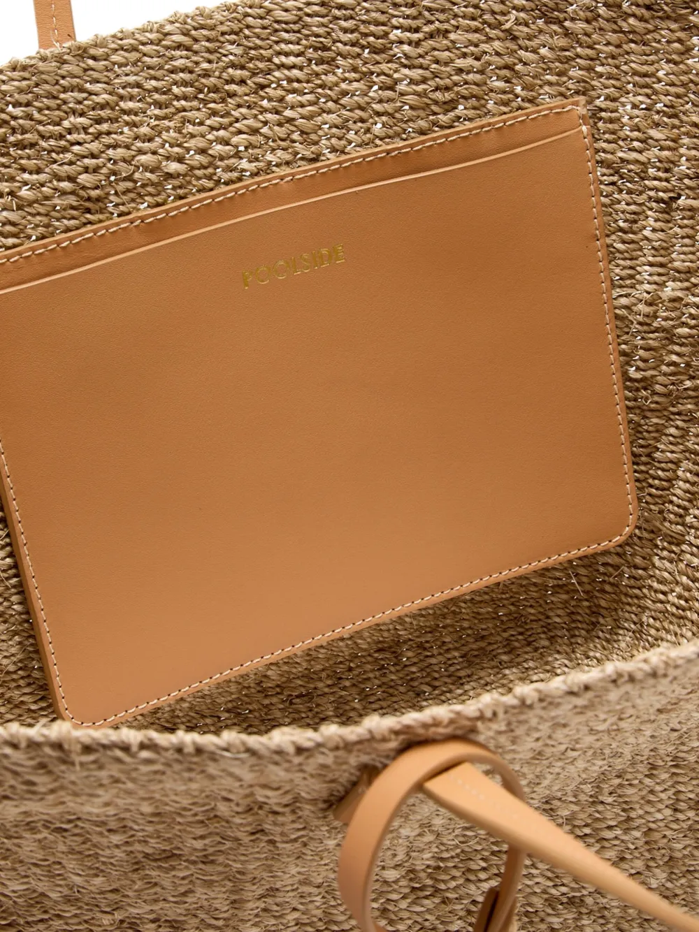 Poolside Starfish-embellished Woven Tote Bag In Neutral