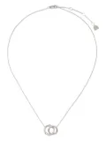 Astrid & Miyu Orbit Crystal chain necklace - Silver