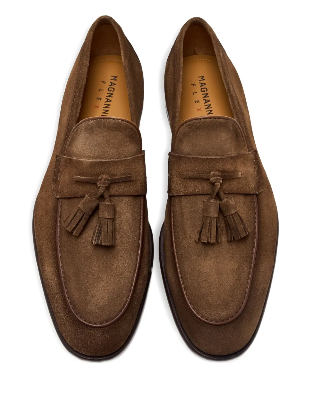 Magnanni tassel suede loafers Brown