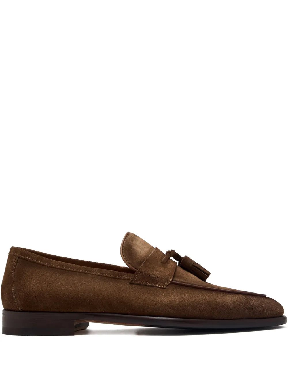 Magnanni tassel suede loafers Brown