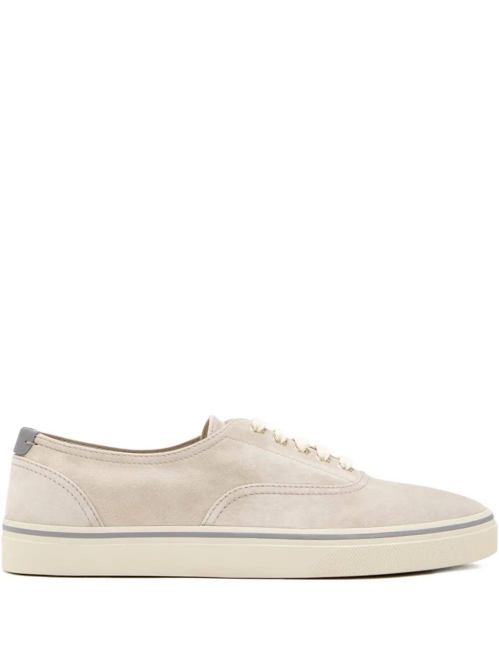 Brunello Cucinelli suede lace-up sneakers Neutrals