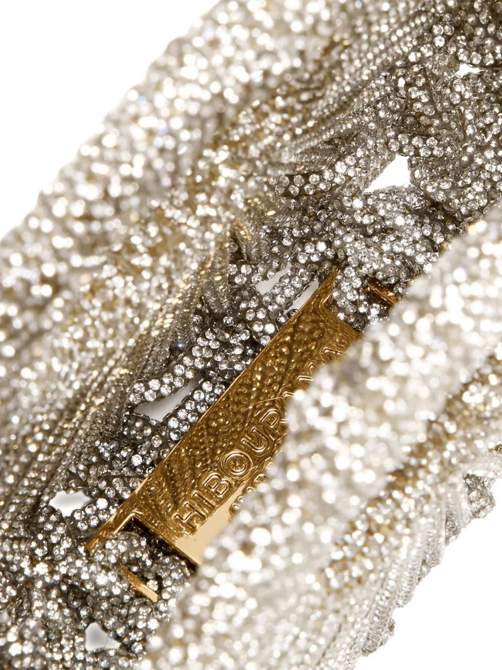 Hibourama Mini Jaya Crystal-embellished Tote Bag In Silver
