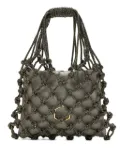 Hibourama Carrie beaded-net tote bag - Green