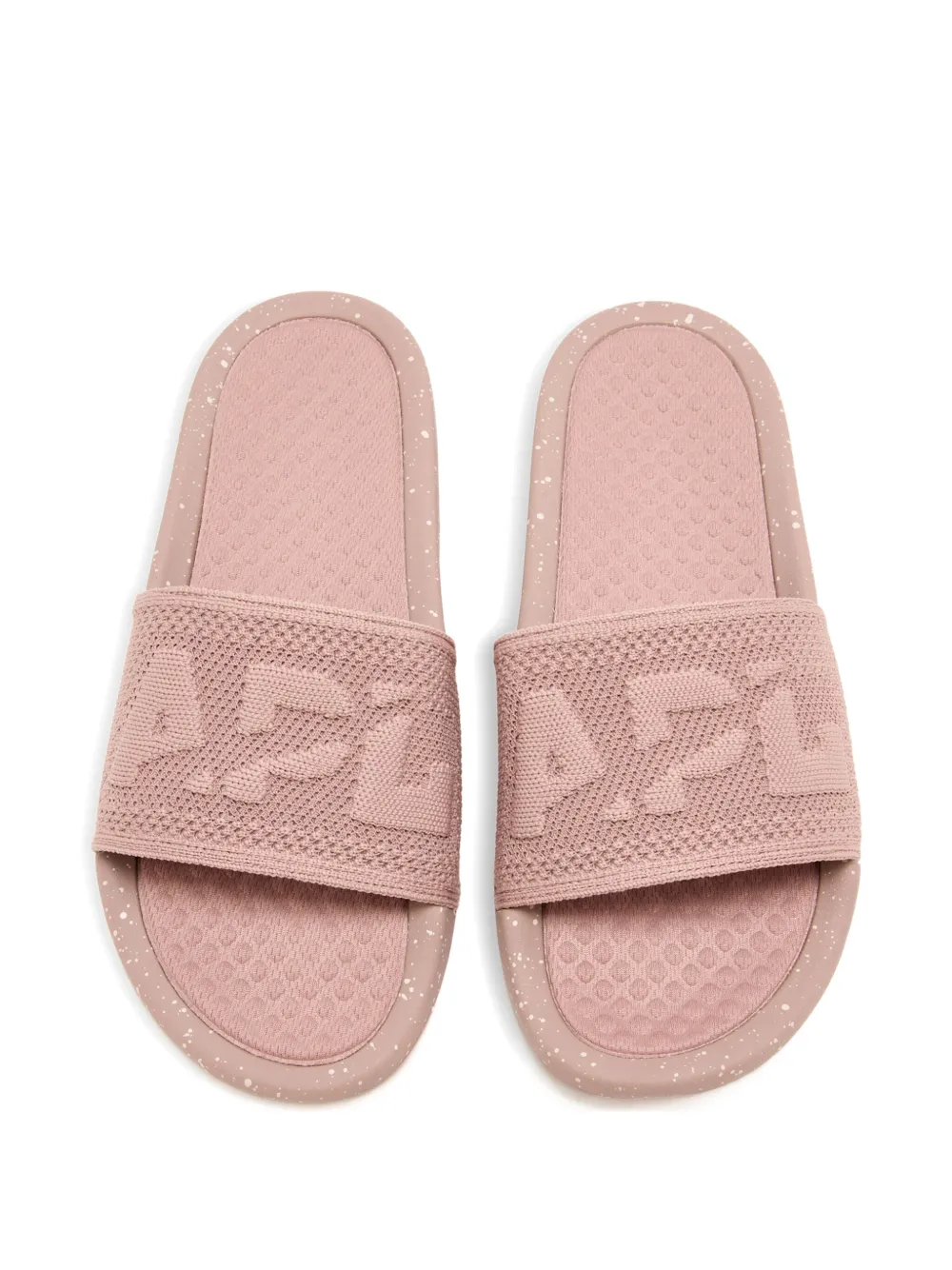 APL: ATHLETIC PROPULSION LABS knitted logo slides Pink