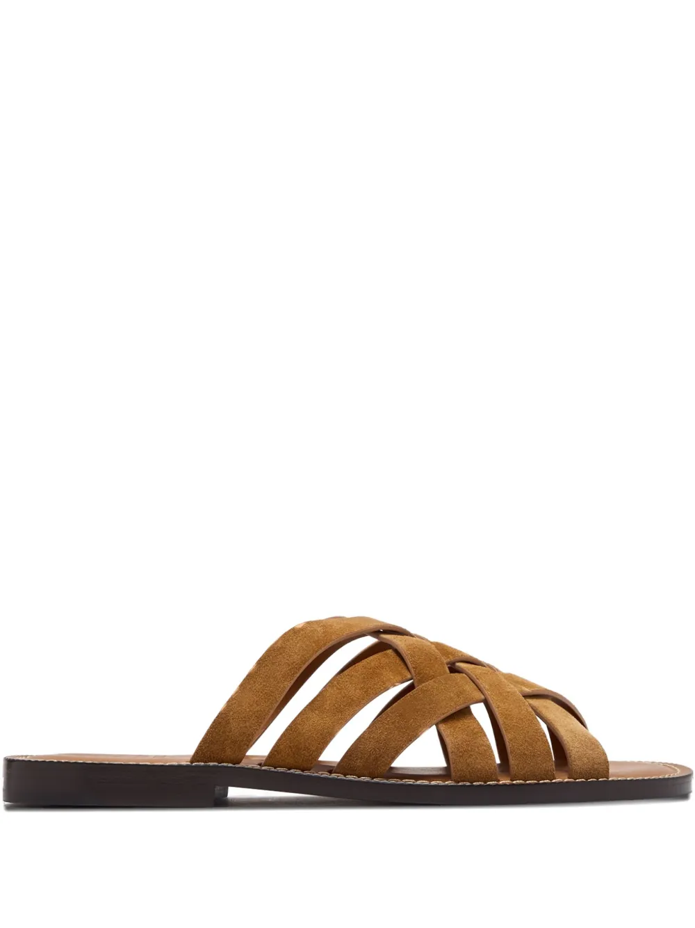 Brunello Cucinelli woven leather sandals Brown