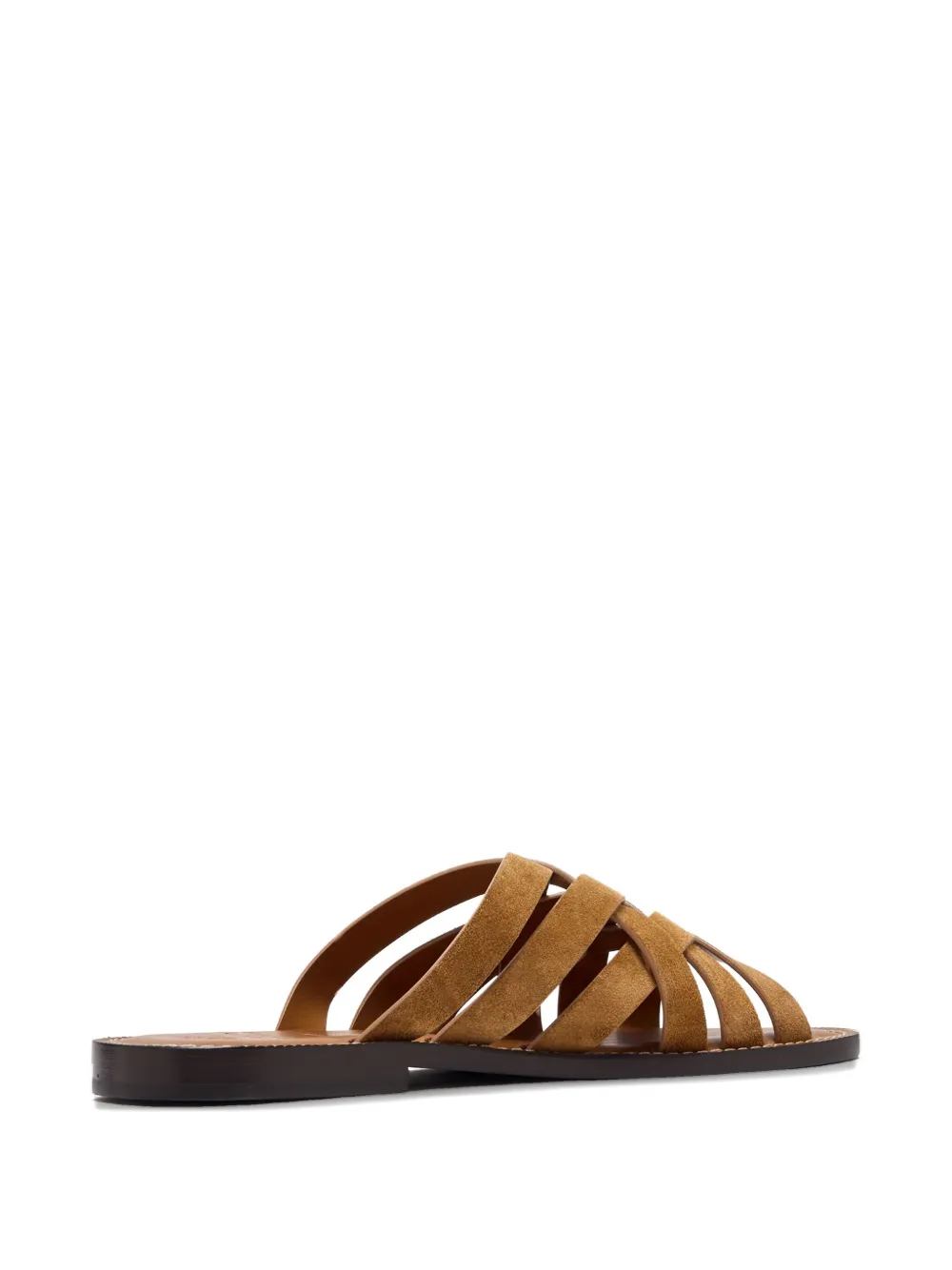Brunello Cucinelli woven leather sandals Brown