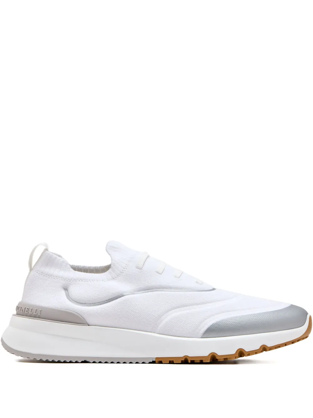 Brunello Cucinelli knit sneakeres White