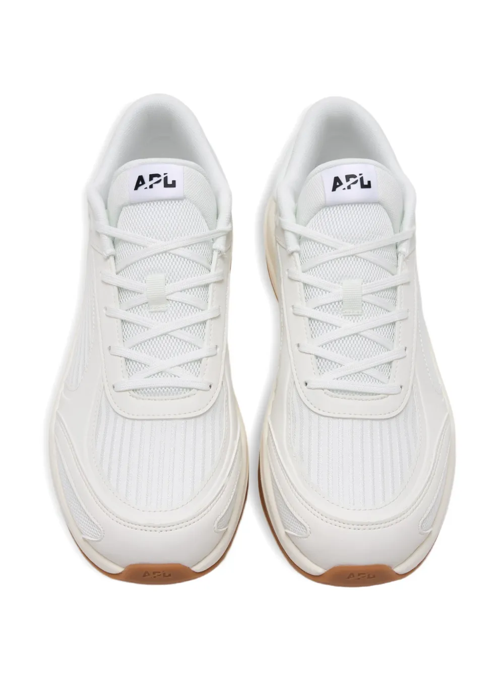APL: ATHLETIC PROPULSION LABS Jogger textured lace-up sneakers White
