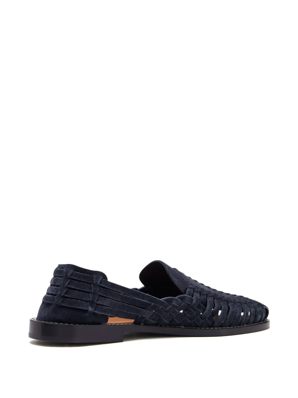Brunello Cucinelli woven suede loafers Blue