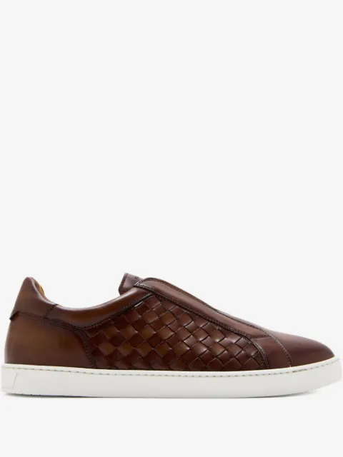 Magnanni woven leather slip-on sneakers